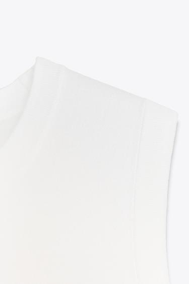 SLEEVELESS KNIT TOP - White by Zara - Image 6