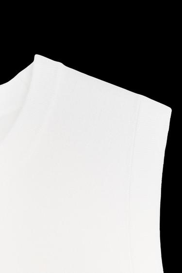 SLEEVELESS KNIT TOP - White by Zara