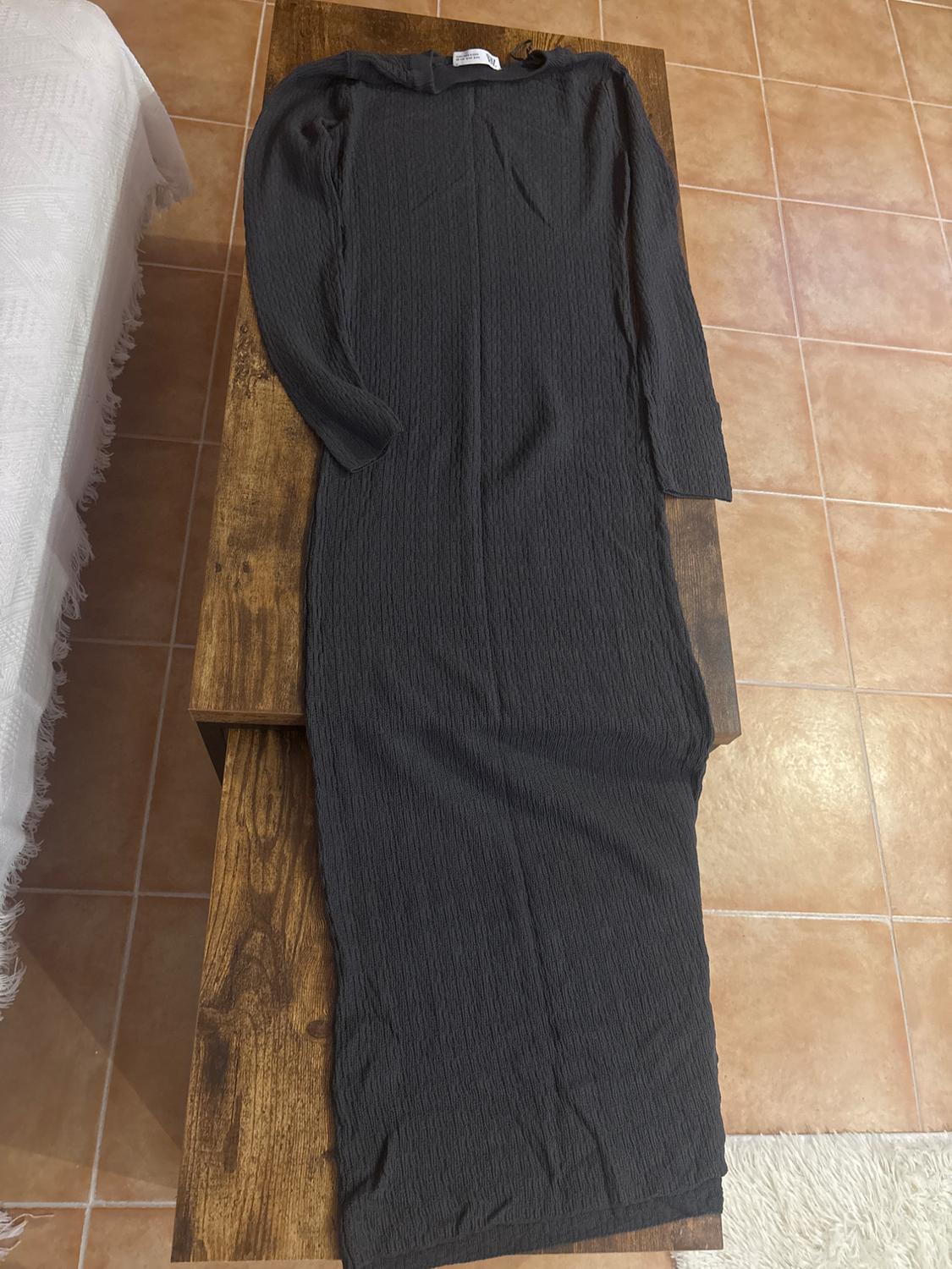 VESTIDO LARGO DE PUNTO GRIS - Image 6
