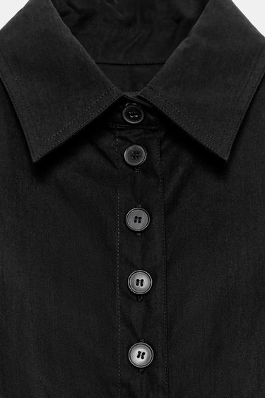 CHEMISE PÉPLUM BOUTONS ZW COLLECTION - Noir de Zara - Image 3