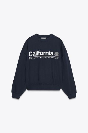 SLOGAN SWEATSHIRT - Blue by Zara - Image 0
