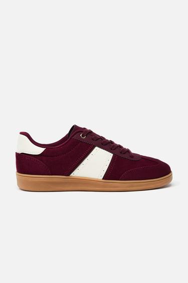 TRAINERS - Burgundy Red by Zara