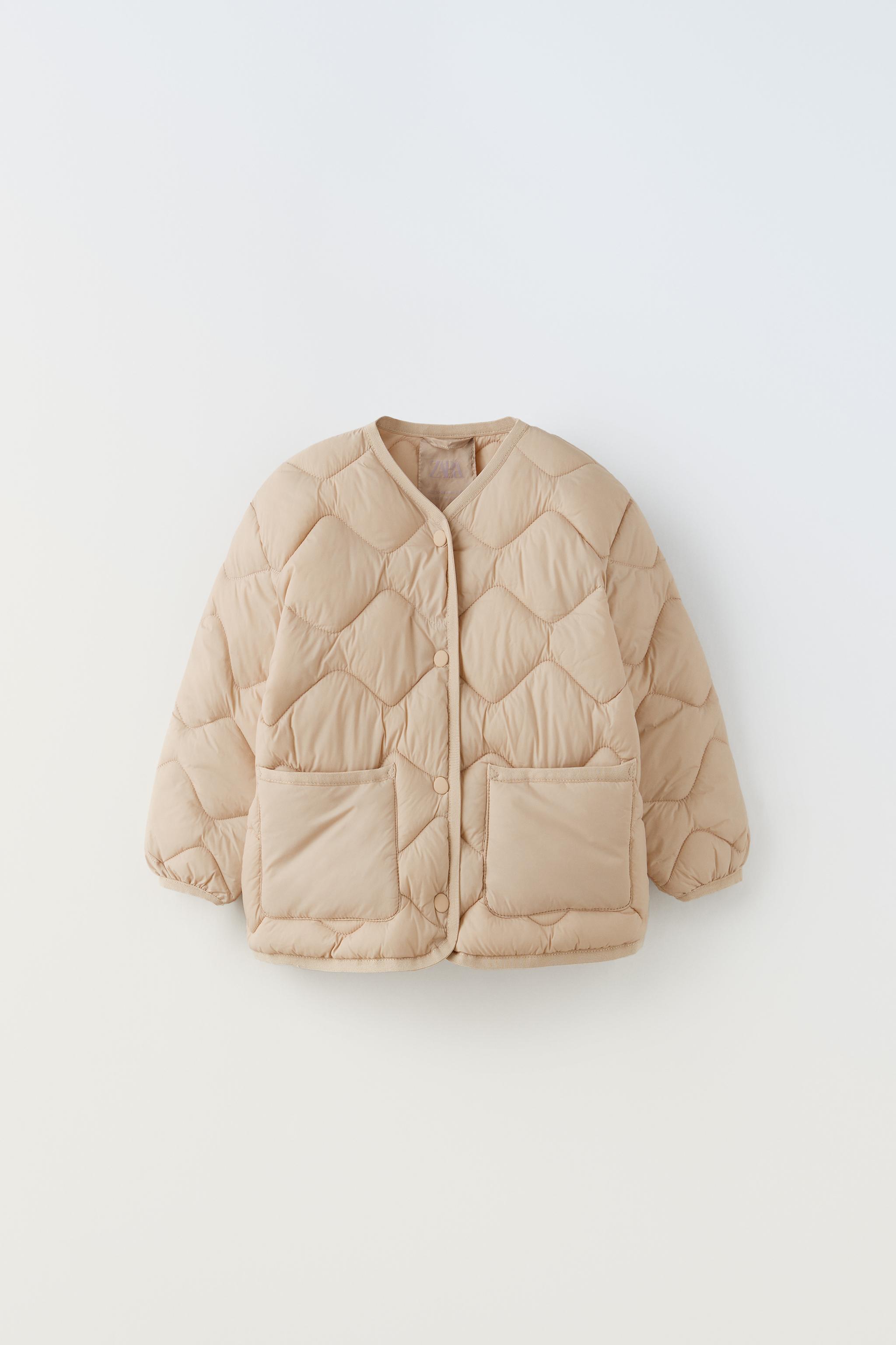 Zara beige hotsell puffer jacket