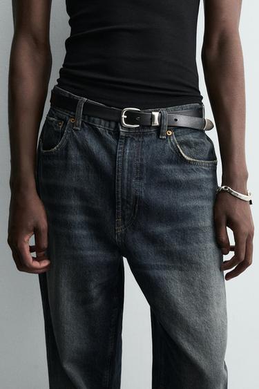 LEDERGÜRTEL IM VINTAGE-LOOK - Schwarz von Zara - Bild 0
