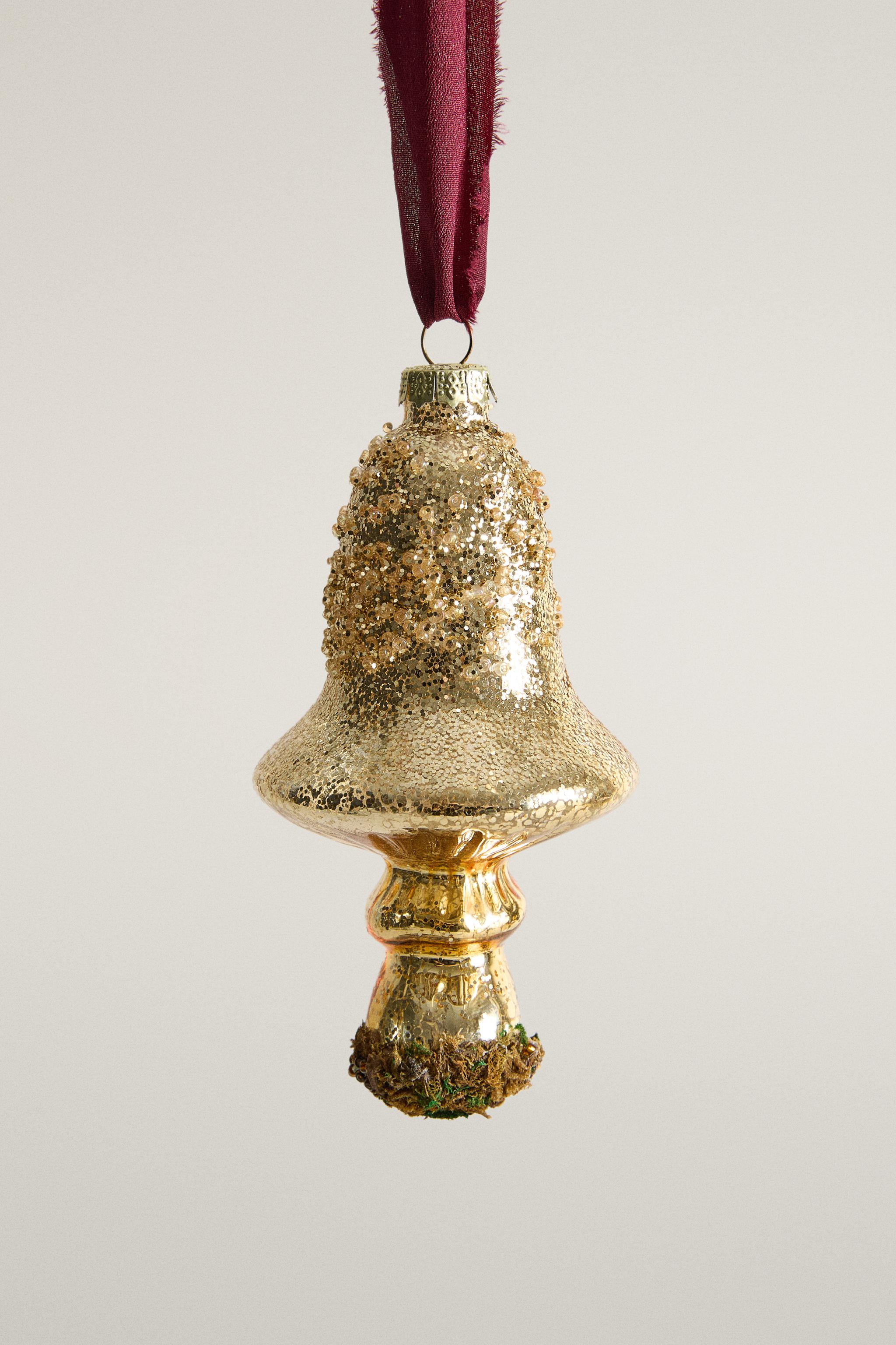 Ornement Sapin Champignon Verre Noël