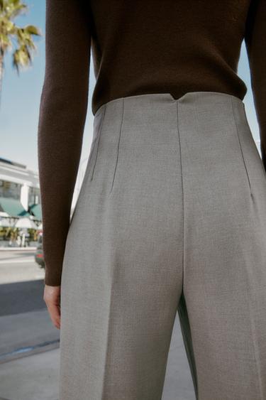 HIGH-WAIST TROUSERS - camel by Zara - Image 5