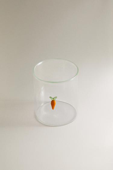 VERRE BOROSILICATE CAROTTE - Orange de Zara - Image 1