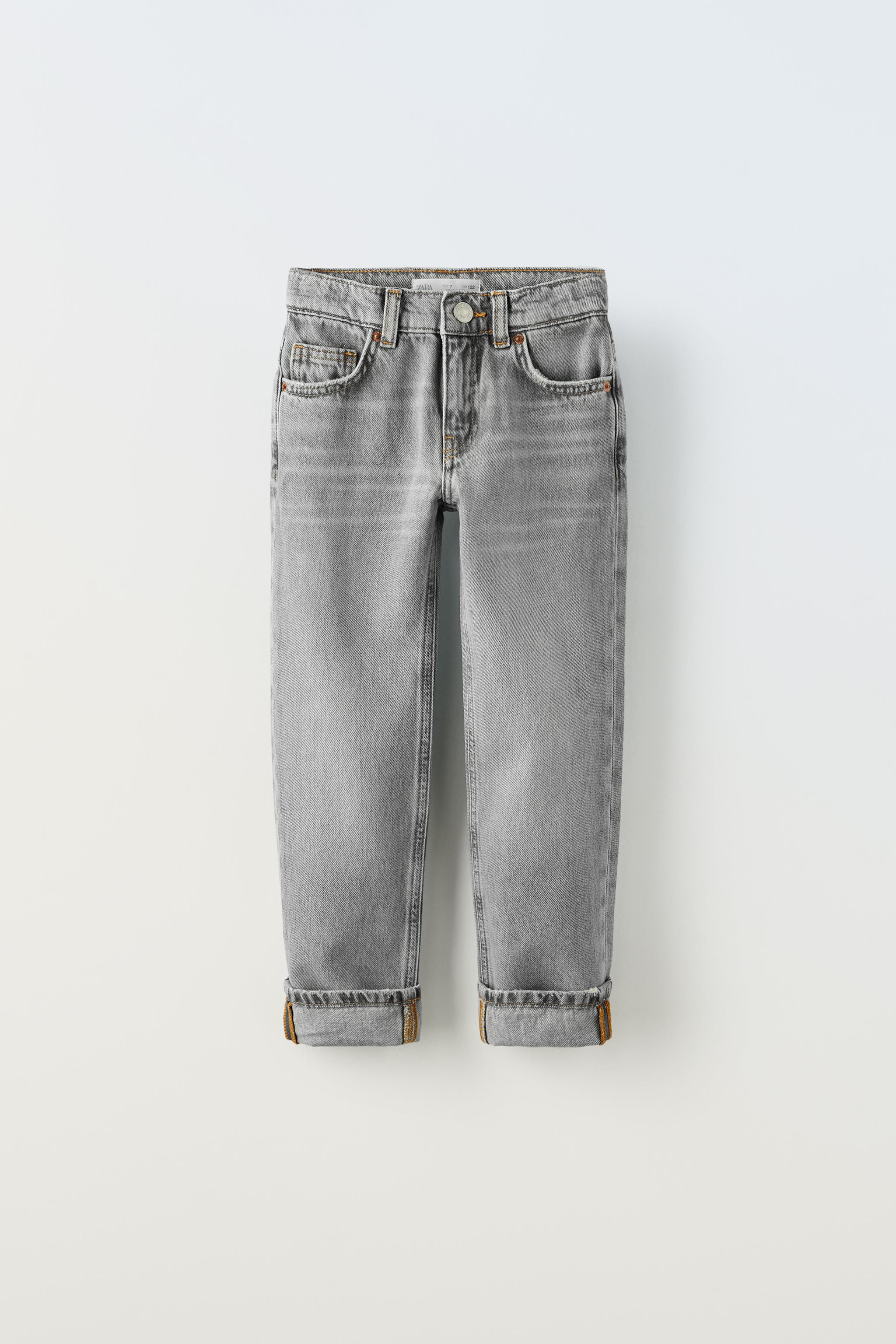 BAGGY DENIM PANTS - Gray