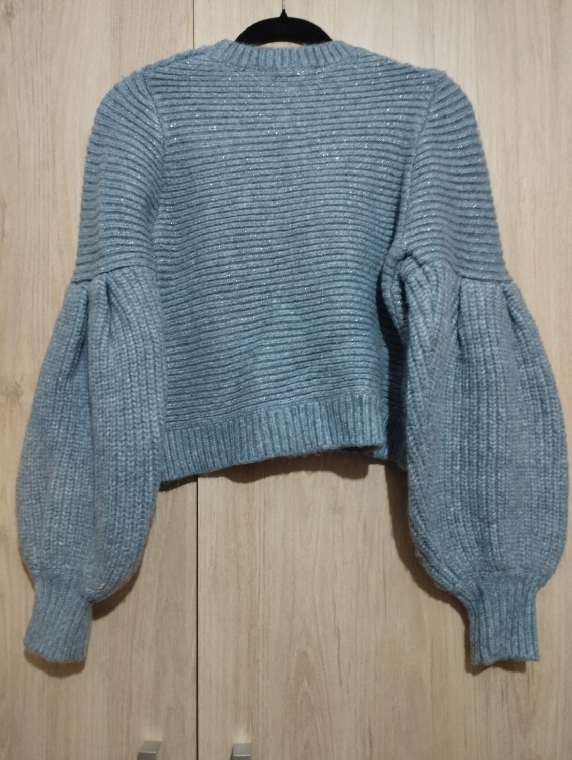 WOOL BLEND BALLOON SLEEVE SWEATER - Image 2