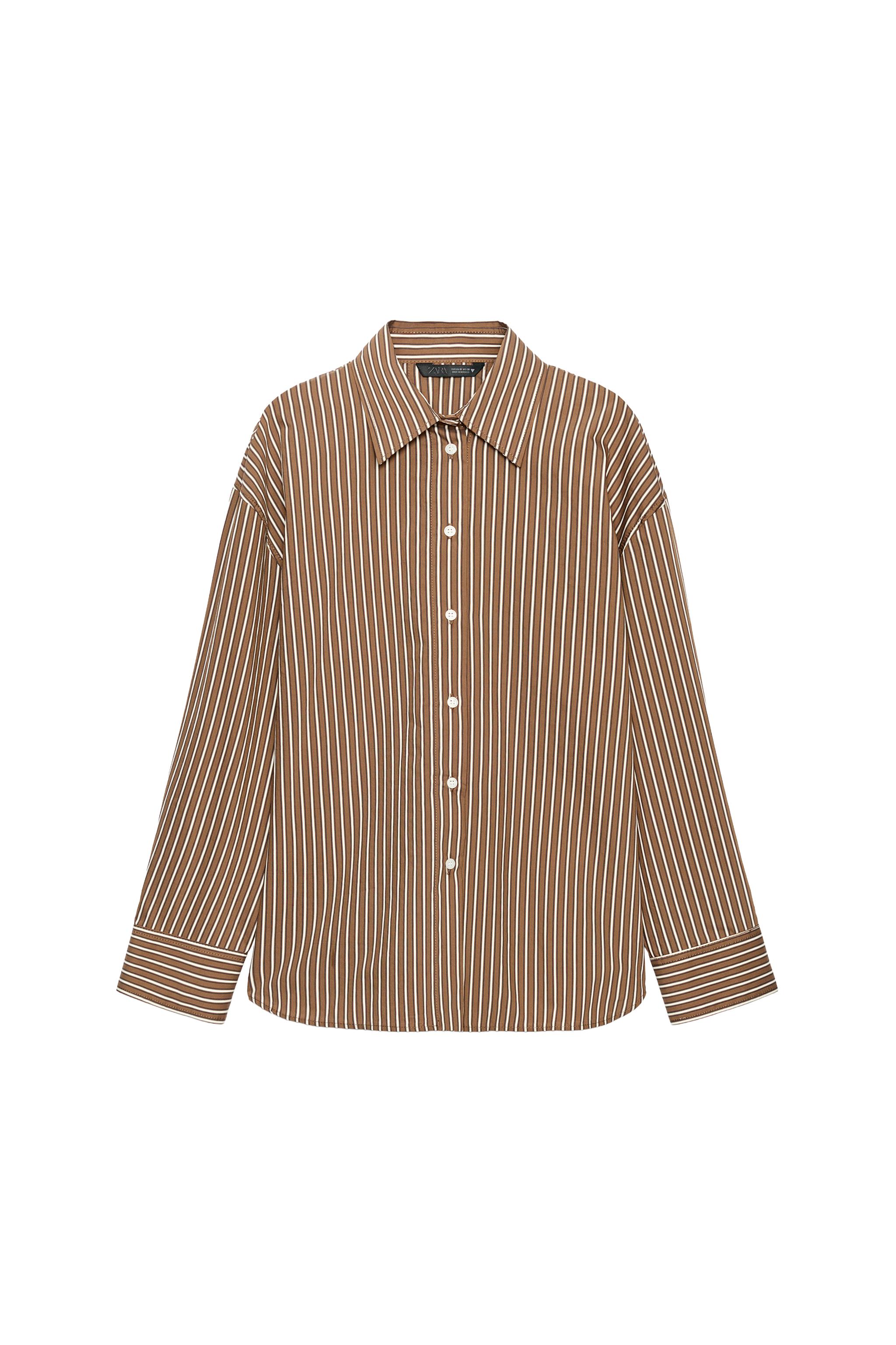 CAMISA POPELÍN OVERSIZE RAYAS