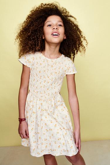 Robe D'été à Fleurs Candy Couture Pour Fille - Taille 6-7 Ans - Coton 100%