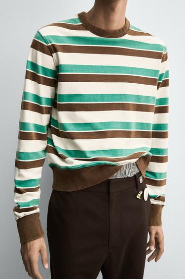 STRIPED T-SHIRT HARRY LAMBERT FOR ZARA X DISNEY - Brown / Green by Zara - Image 4