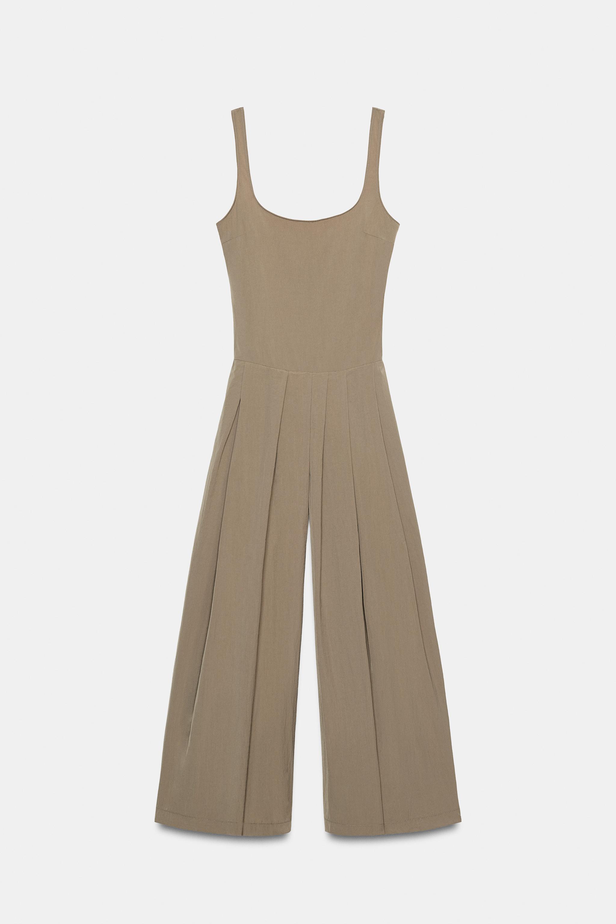 NYLON PLEATED JUMPSUIT