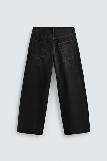 BAGGY FIT JEANS - Black by Zara