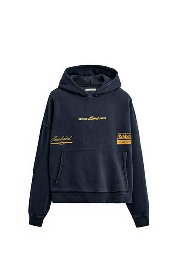 FORD © COMBINED SLOGAN HOODIE - Navy blue by Zara
