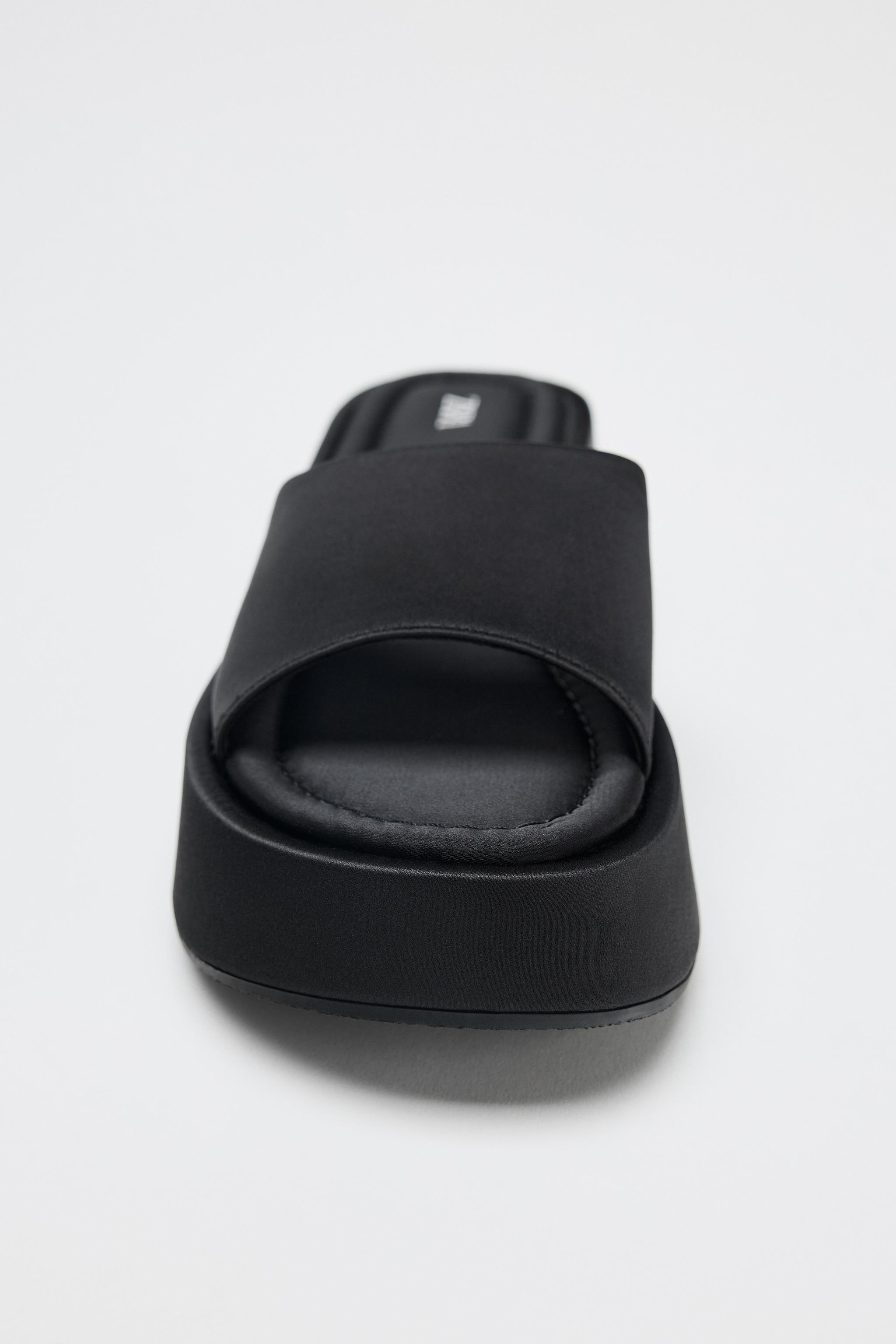 SANDALES SATINÉES CHUNKY