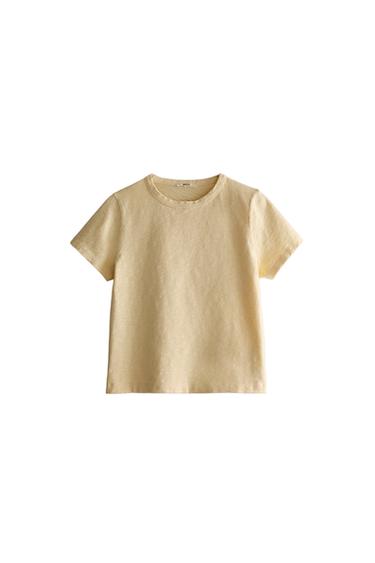 T-SHIRT - Hellgelb von Zara