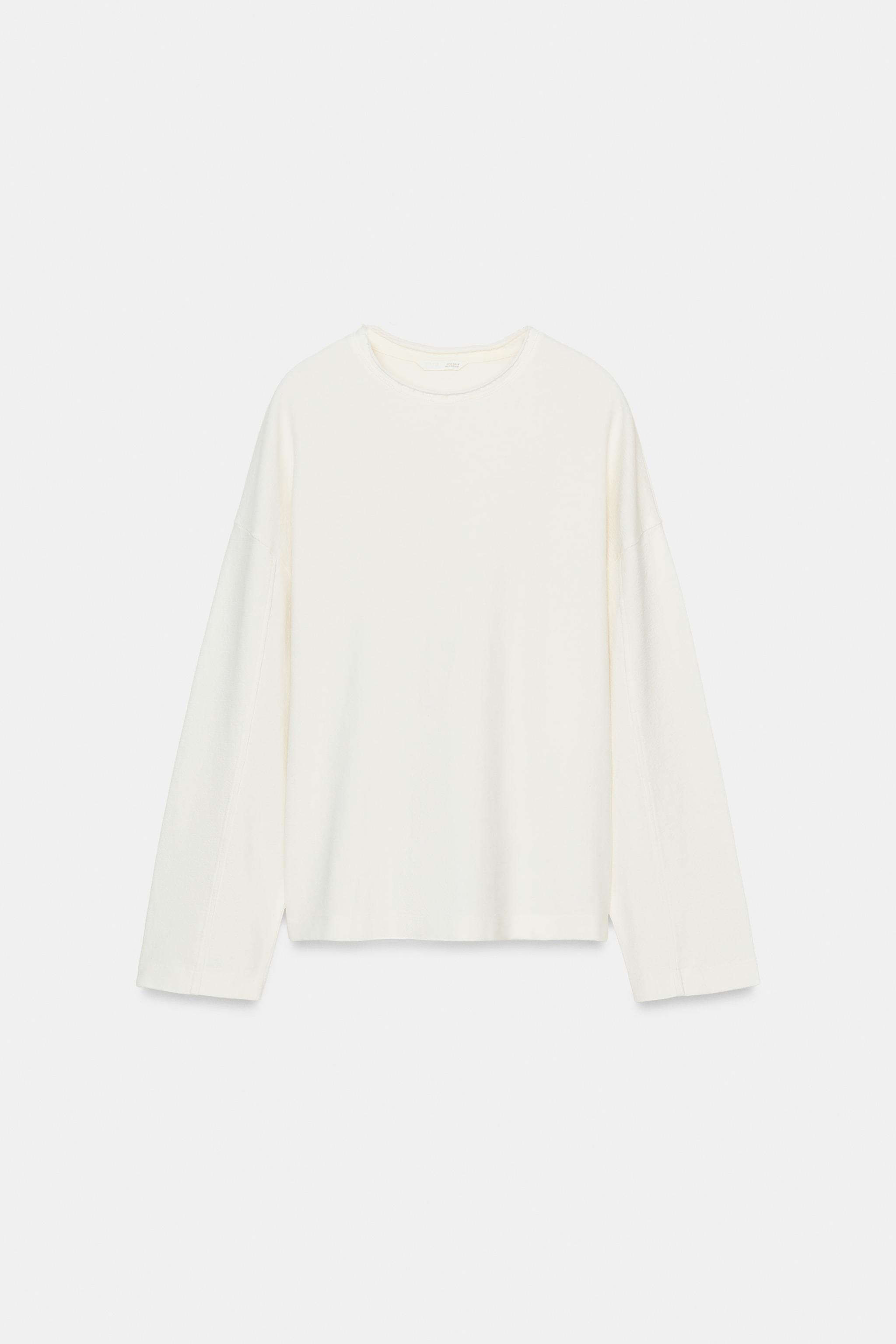 DOKULU UZUN KOLLU T-SHIRT - Görsel 6
