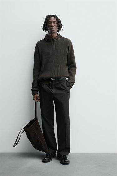 PULL À COL CHEMINÉE - Kaki de Zara - Image 0