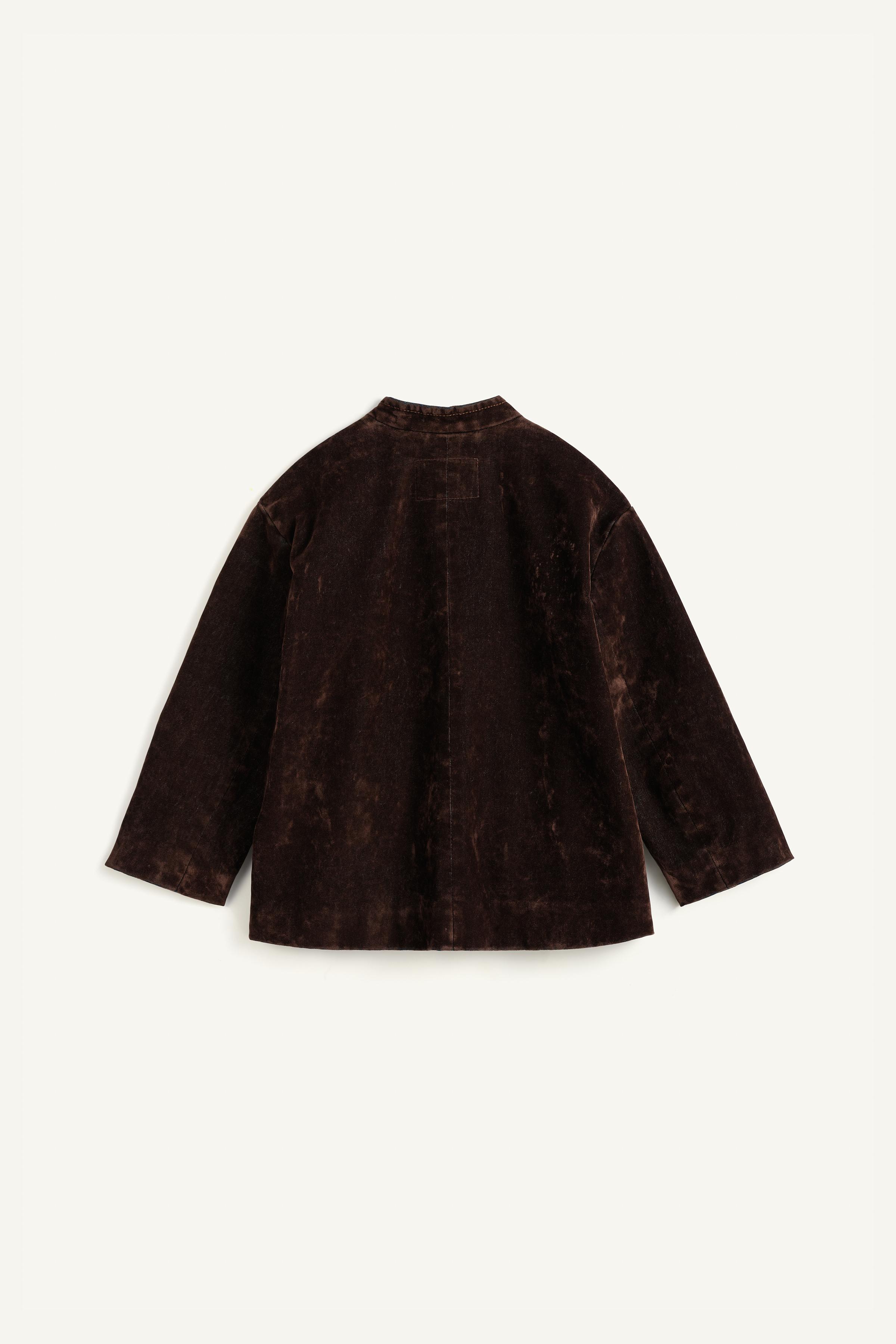 LIMITED EDITION DENIM-EFFECT VELVET JACKET