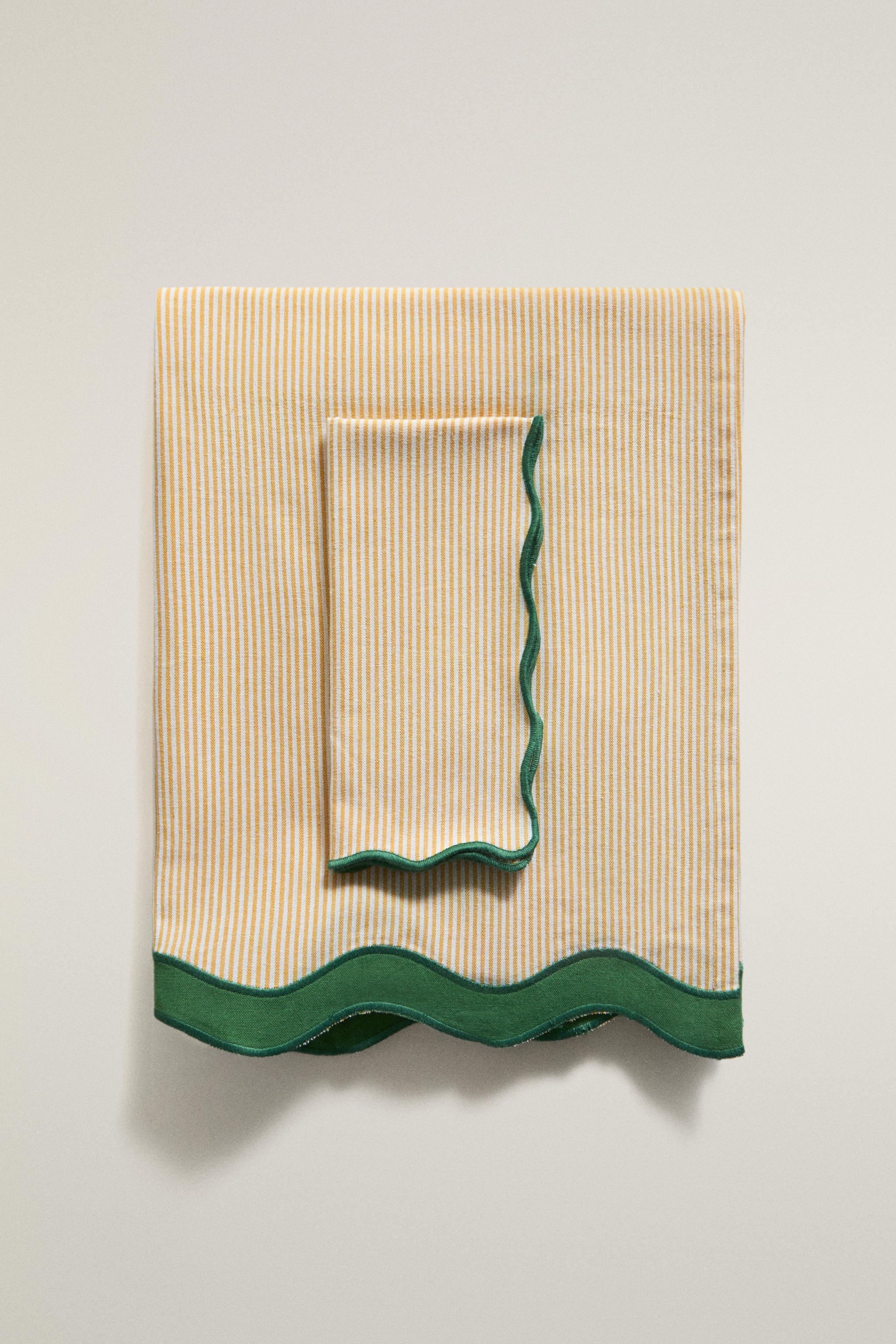 YARN-DYED COTTON TABLECLOTH