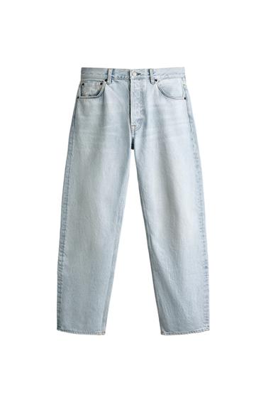 JEANS STRAIGHT ANKLE FIT - Zara 라이트 블루