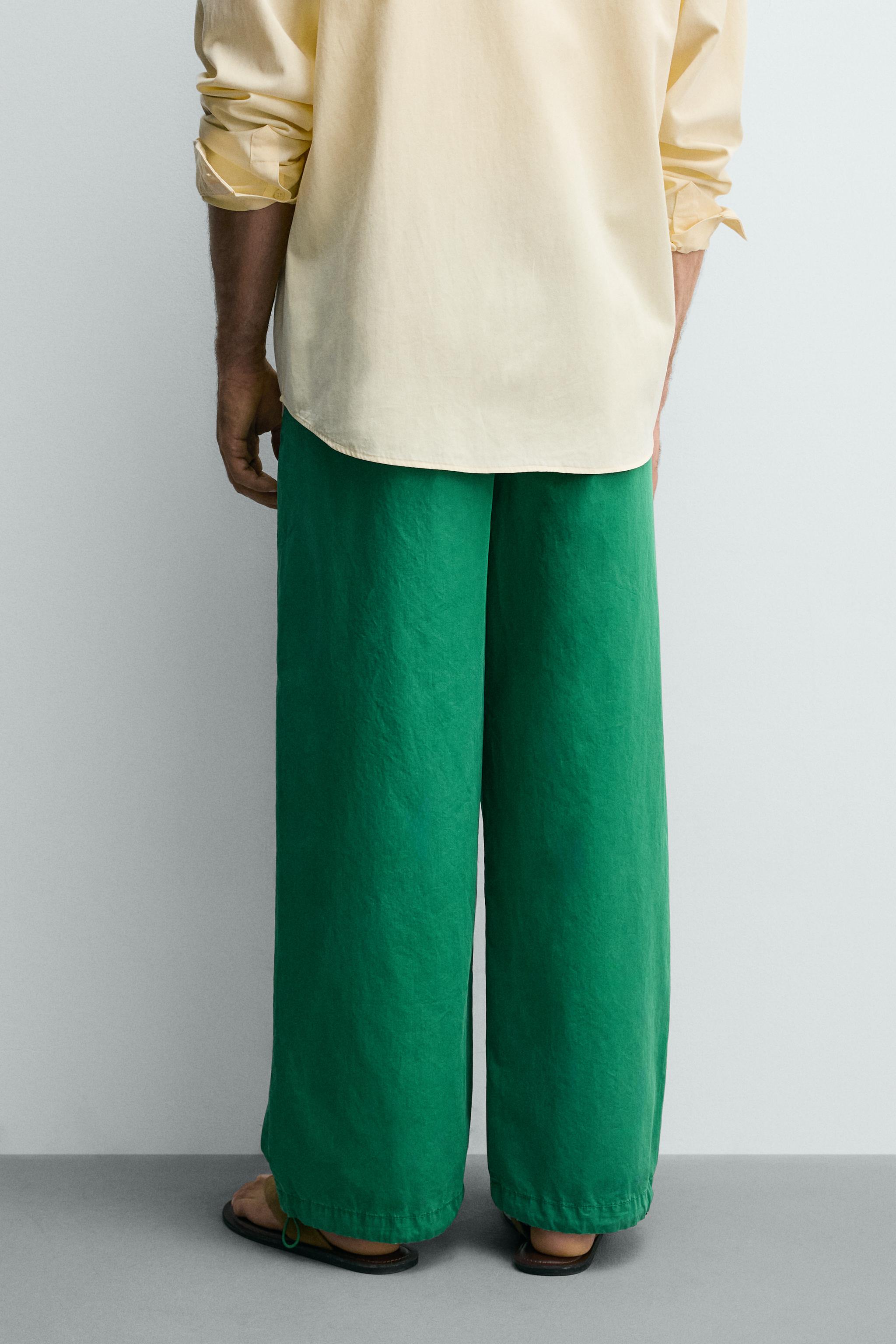 Zara RELAXED FIT PARACHUTE PANTOLON görsel 3