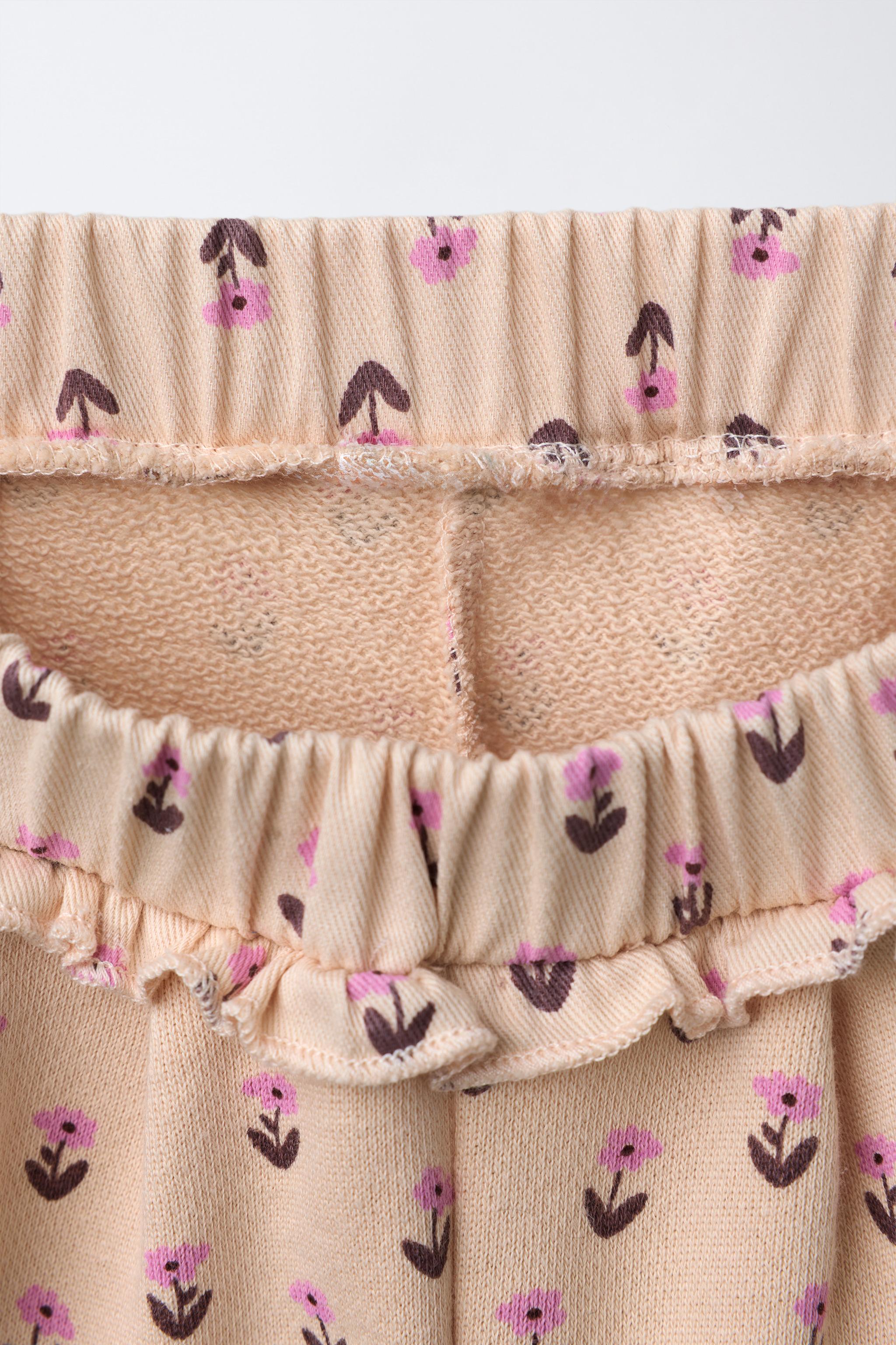 PLUSH BALLOON FLORAL PANTS