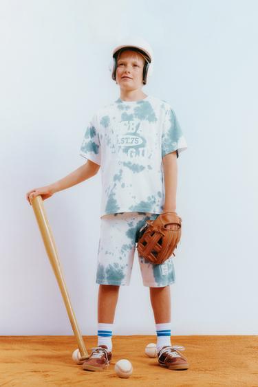 ΒΕΡΜΟΥΔΑ JOGGING TIE DYE - Μπλε / Λευκό του Zara