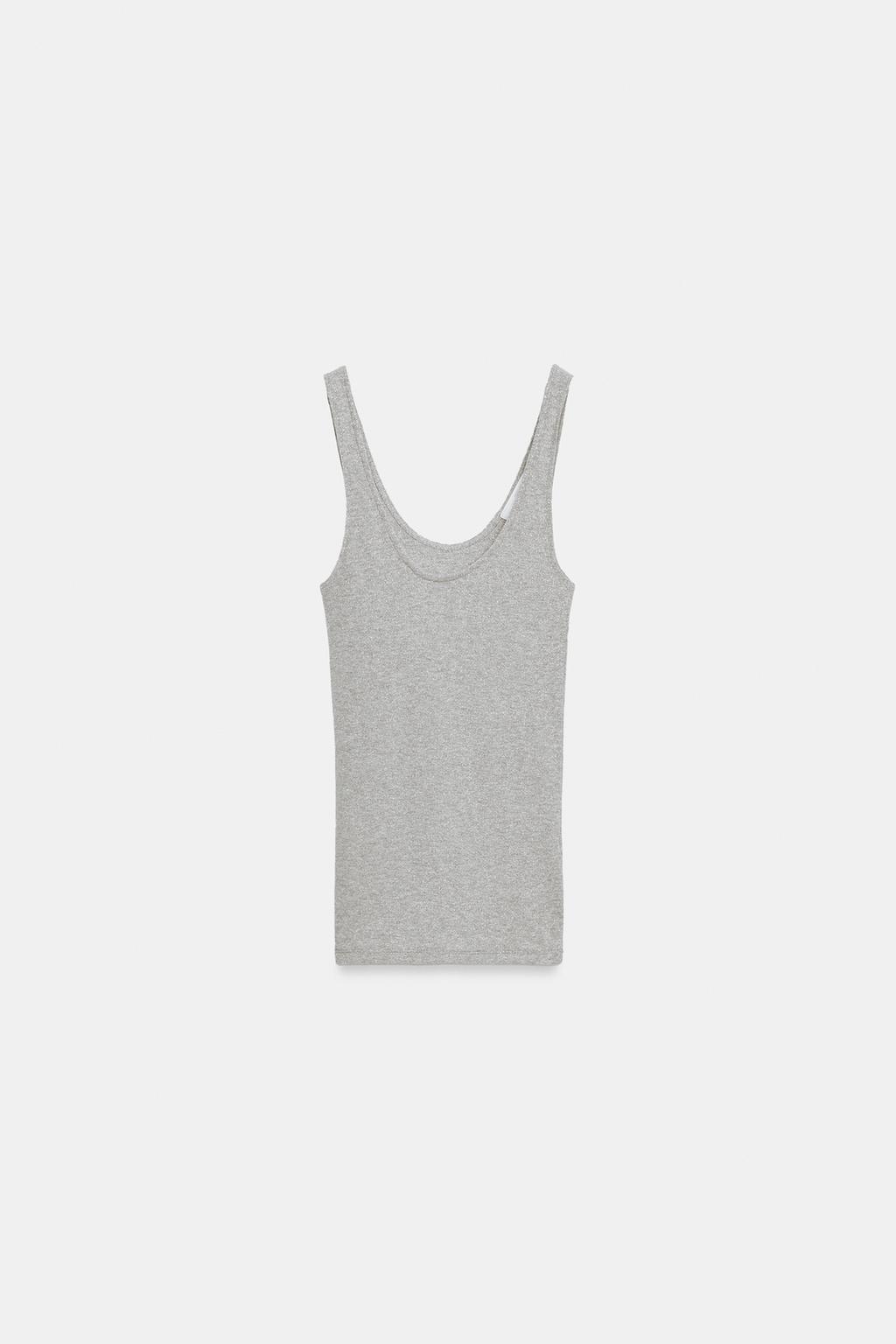 METALLIC THREAD STRAPPY TOP