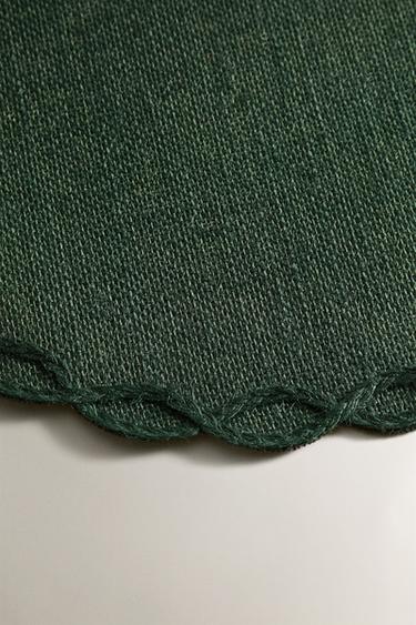 SET DE TABLE CHAÎNE RAMIE NOËL - Vert de Zara - Image 2