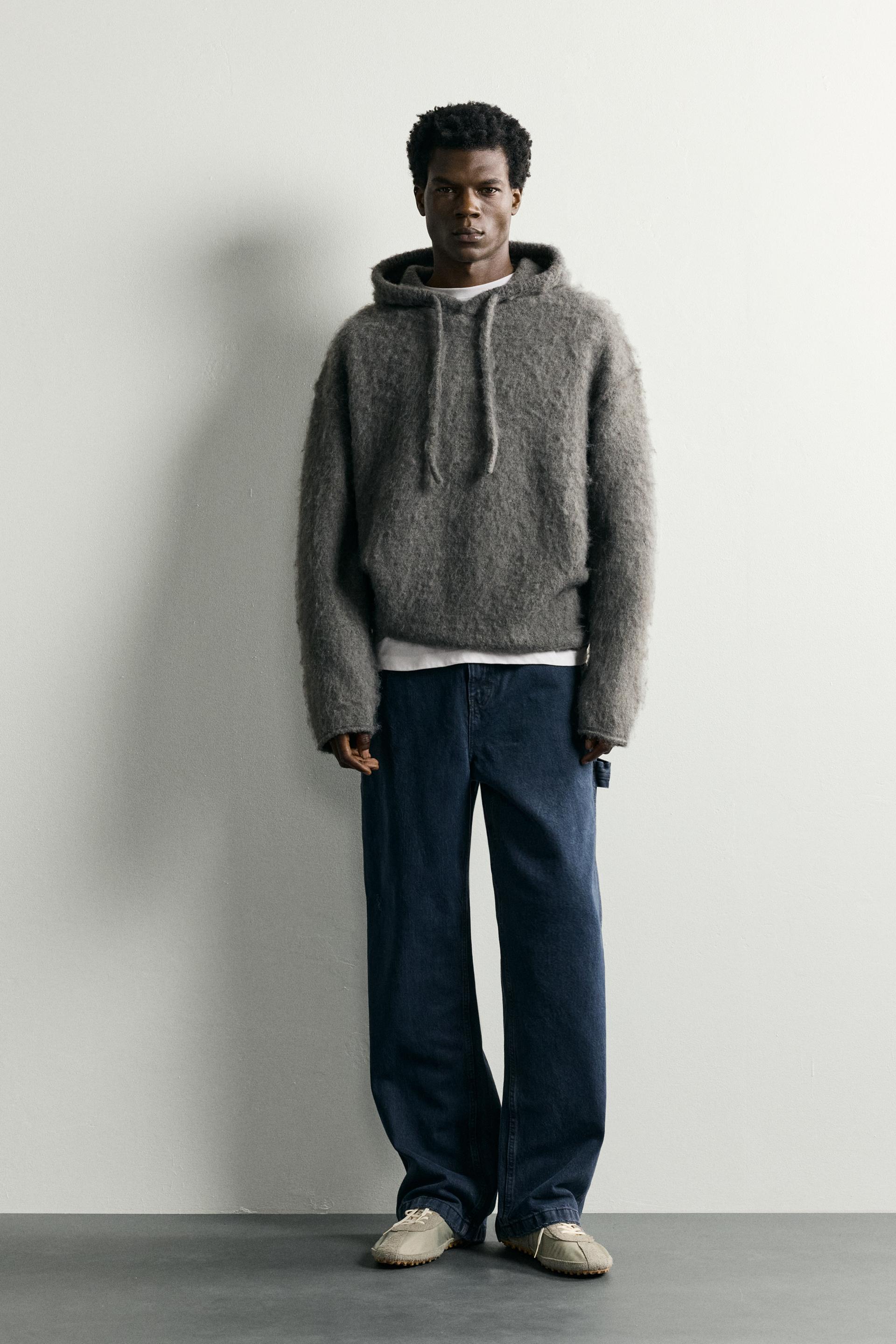 Wool Blend Hooded Jumper