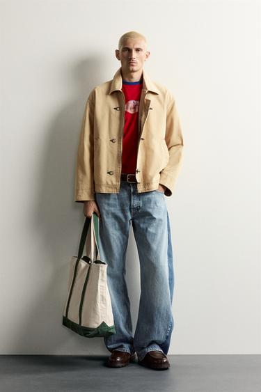 CAZADORA RELAXED FIT ALAMARES - Tostado metal de Zara - Imagen 0