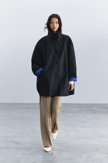 جاكيت بالون طارد للماء من مجموعة ZW - أسود الخاص بـ Zara