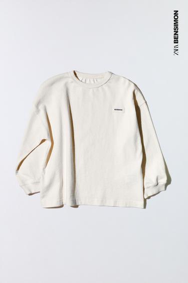 BENSIMON ® X ZARA LABEL T-SHIRT - Oyster-white by Zara