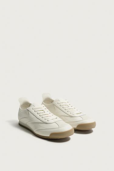 BASKETS STYLE RÉTRO - Blanc de Zara