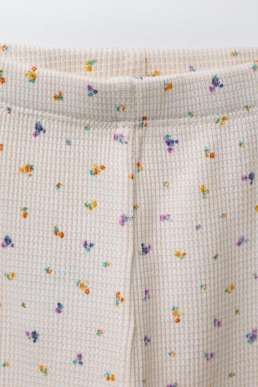 ENSEMBLE BODY ET LEGGING IMPRIMÉ FLEURS - Écru de Zara - Image 4