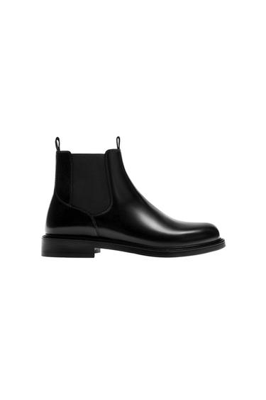 LEATHER CHELSEA BOOTS - Black by Zara