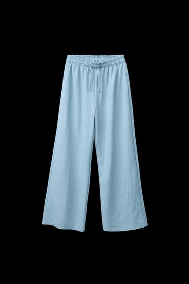 FLIESSENDE WIDE-LEG-HOSE - Hellblau von Zara - Bild 0