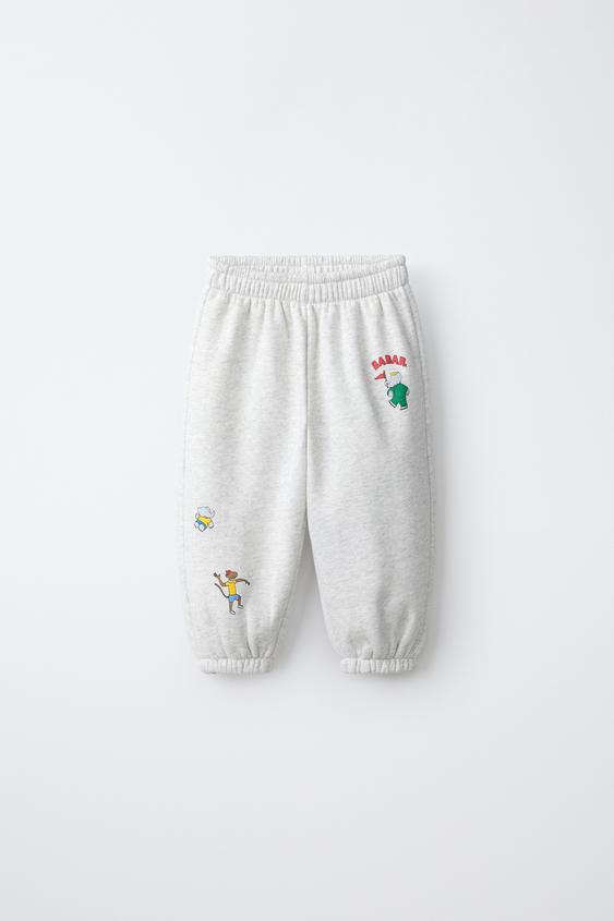BABAR™ PRINT JOGGERS - Grey marl de Zara - Imagen 0