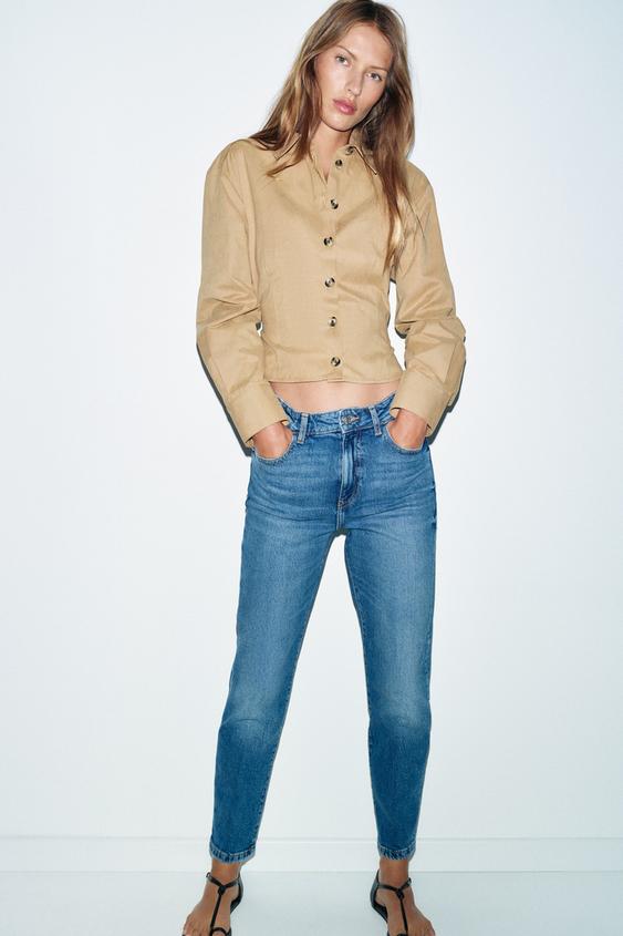 Z.01 MOM FIT HIGH WAIST IRONED CREASE JEANS