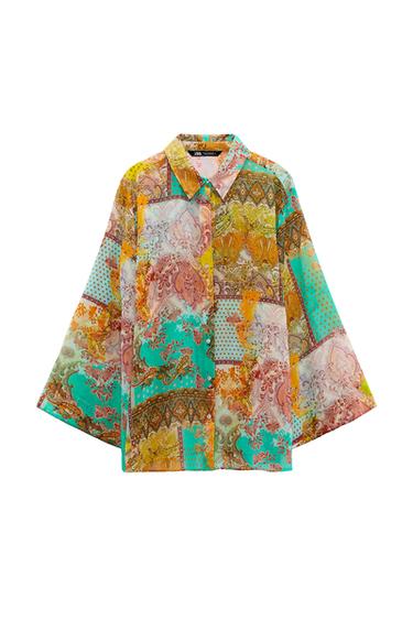 CAMISA FLUIDA PATCHWORK
