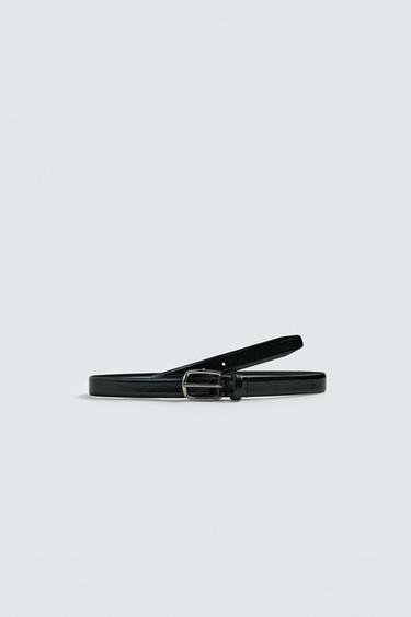 Zara LEATHER BELT AARON LEVINE X ZARA - Black
