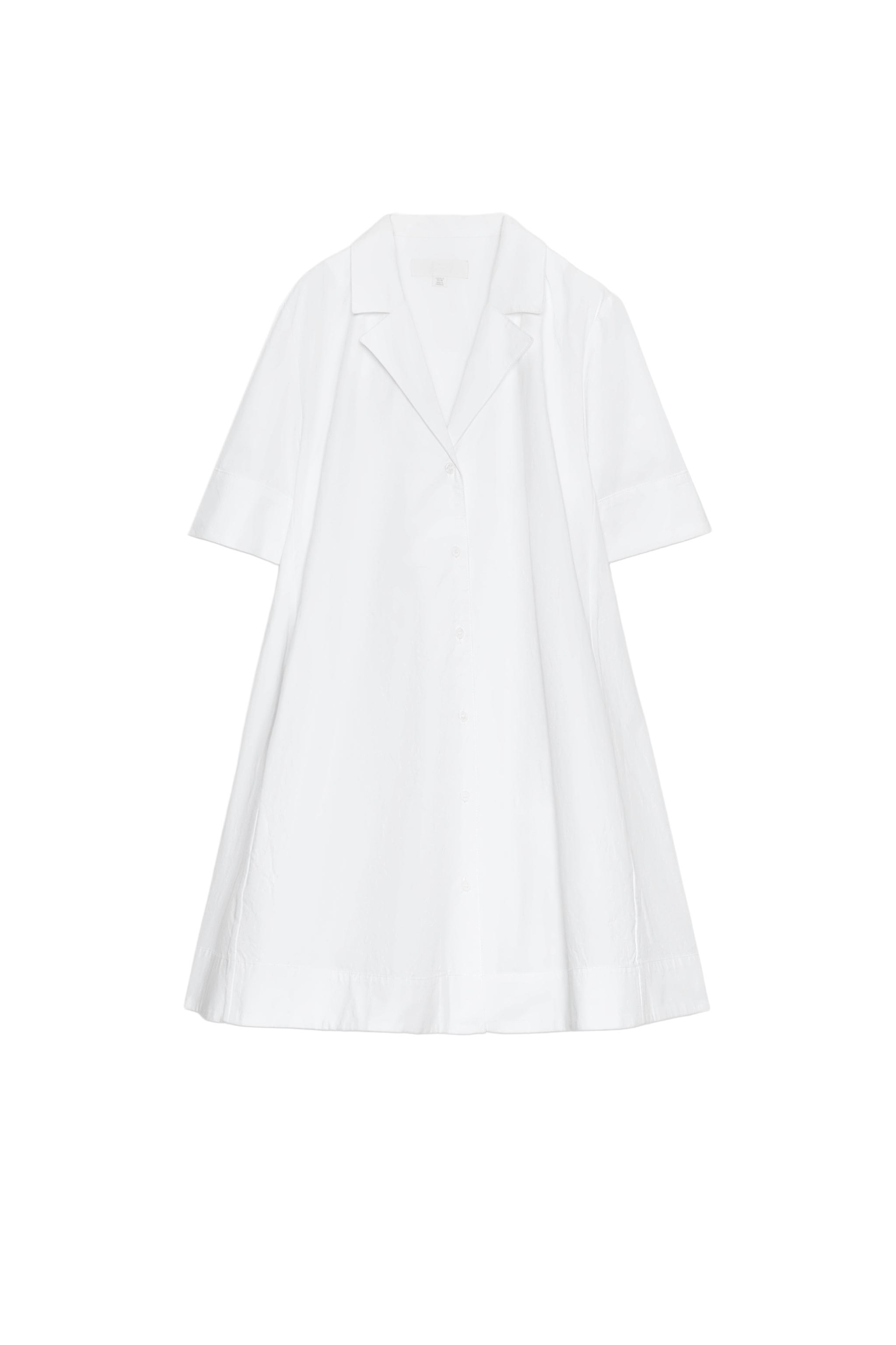 ZW COLLECTION SHORT SLEEVE SHIRT DRESS - Green | ZARA United States ZW COLLECTION SHORT SLEEVE SHIRT DRESS - Green | ZARA United States