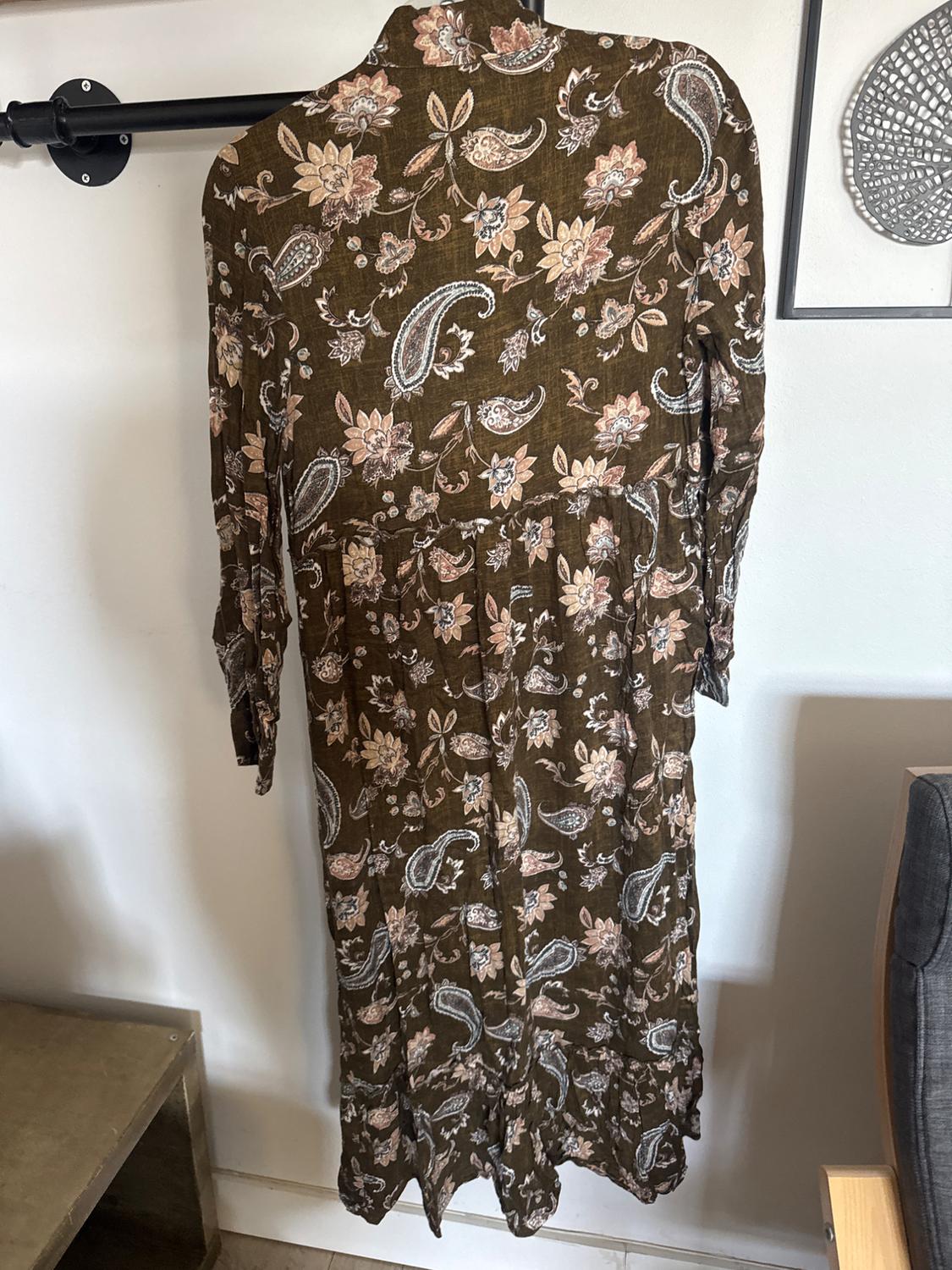 PRINTED DRESS WITH BOW - Image 2