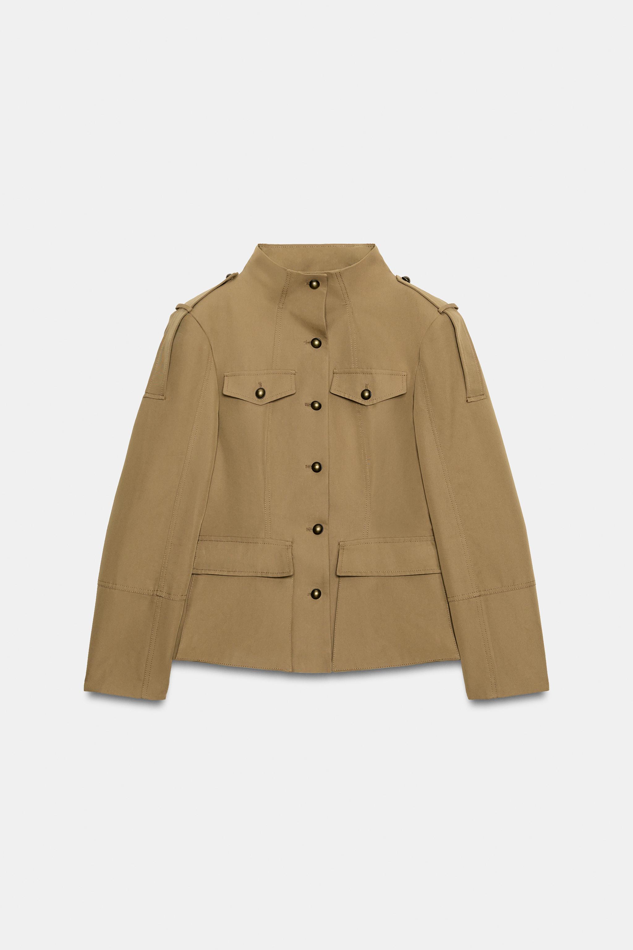 Zara CEPLİ FIT CEKET görsel 6