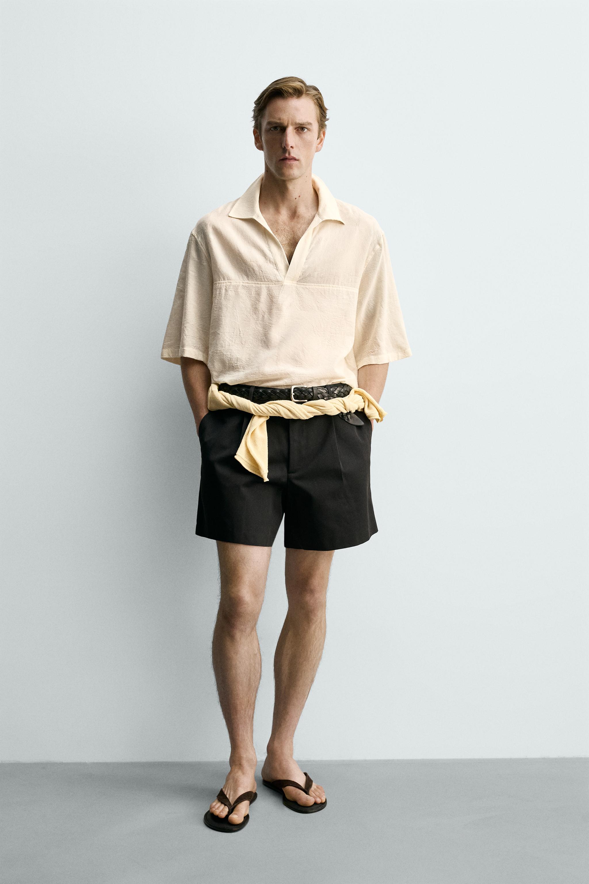 COTTON VISCOSE BLEND POLO SHIRT