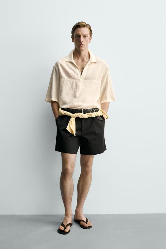 COTTON VISCOSE BLEND POLO SHIRT from Zara - $69.90