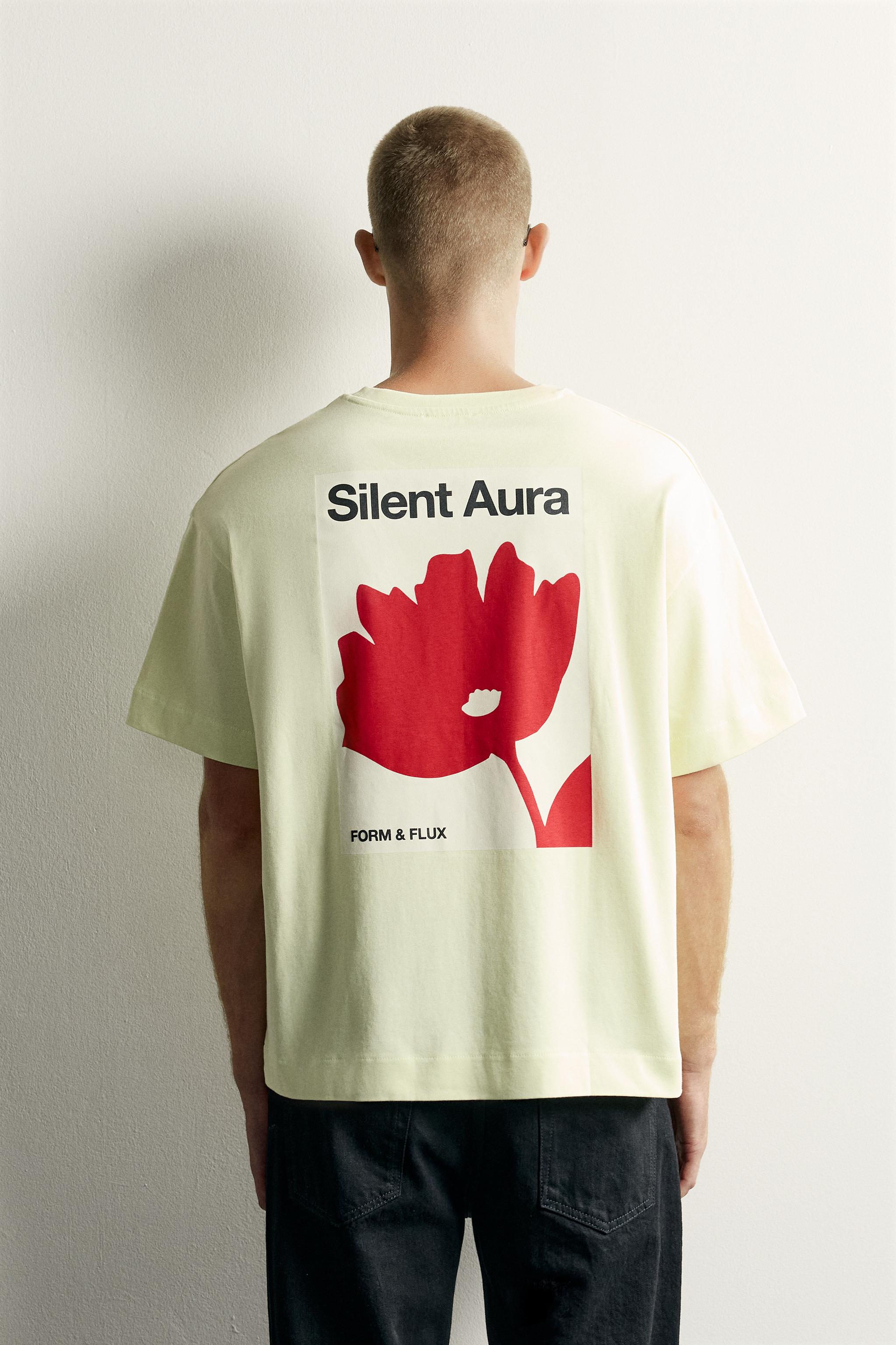T-SHIRT COUPE DÉCONTRACTÉE À IMPRIMÉS EN CONTRASTE