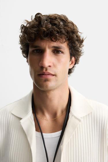 GILET CÔTELÉ - Blanc cassé de Zara - Image 4